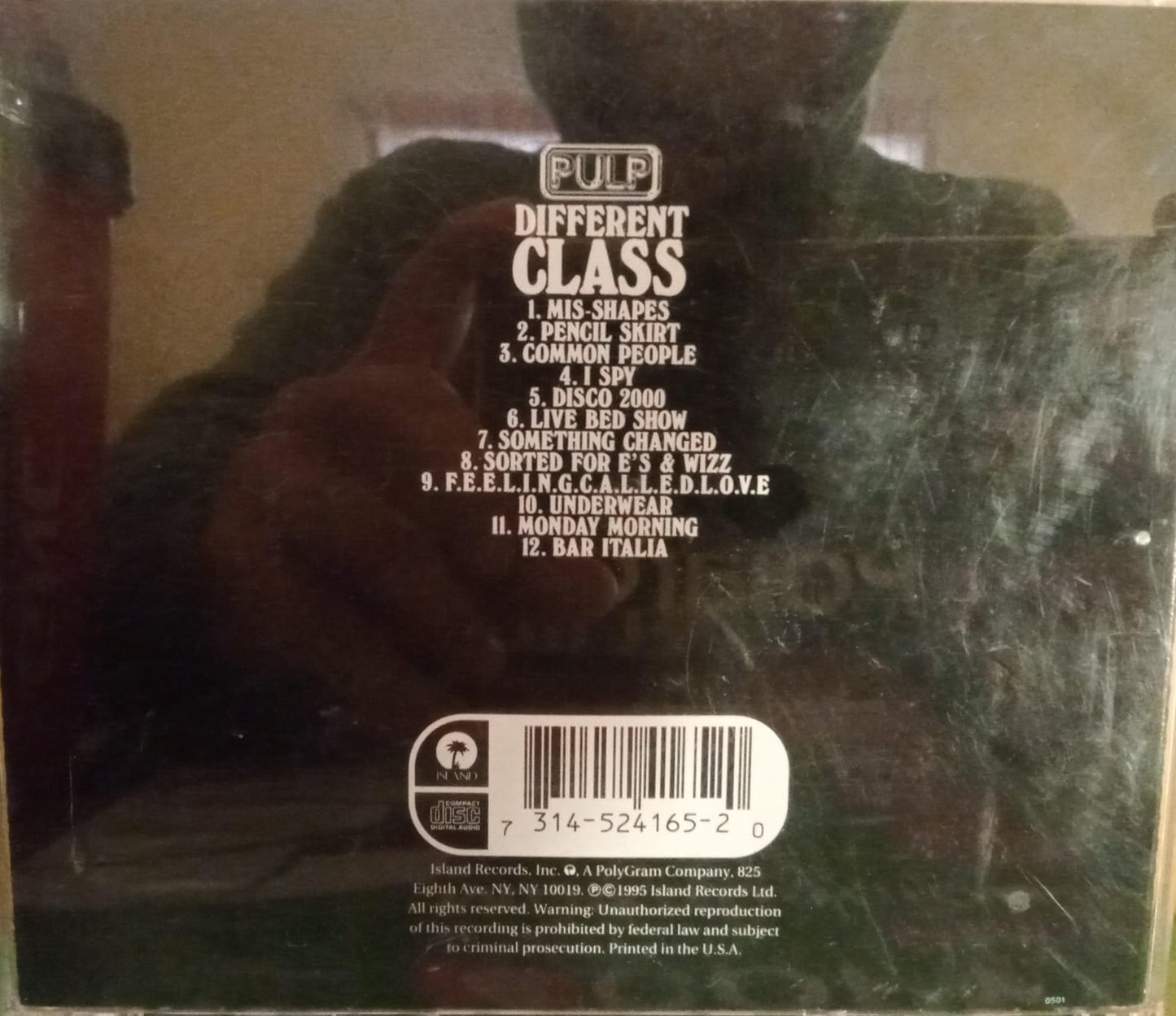 Pulp – Different Class (CD Importado). tienda de discos en méxico formato muerto