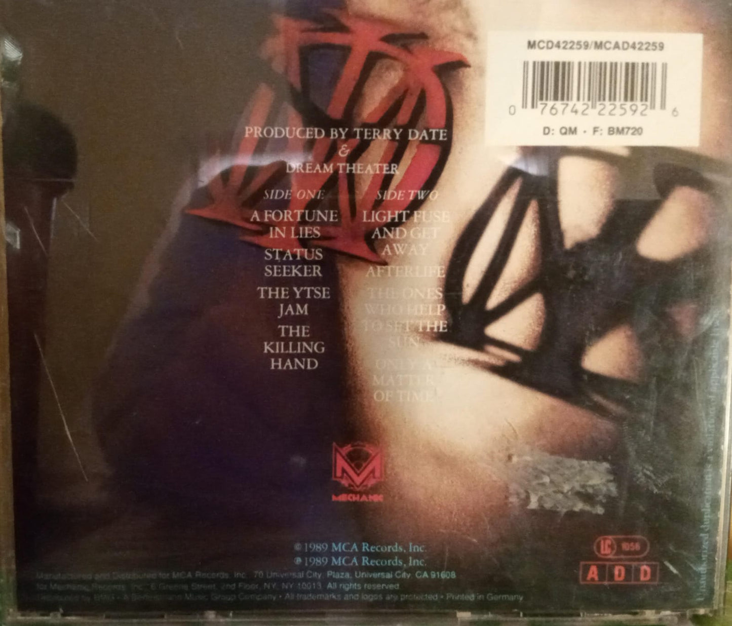 Dream Theater – When Dream and Day Unite (CD Importado). tienda de discos en méxico formato muerto