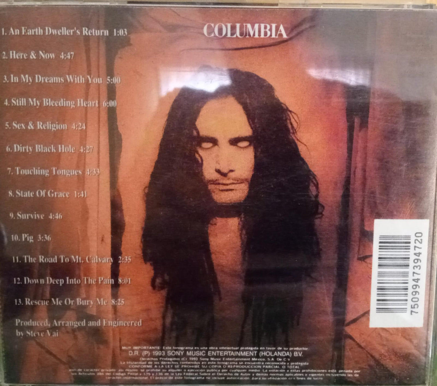 Sex &amp; Religion – Steve Vai. Cd en buen estado. tienda de discos en méxico formato muerto