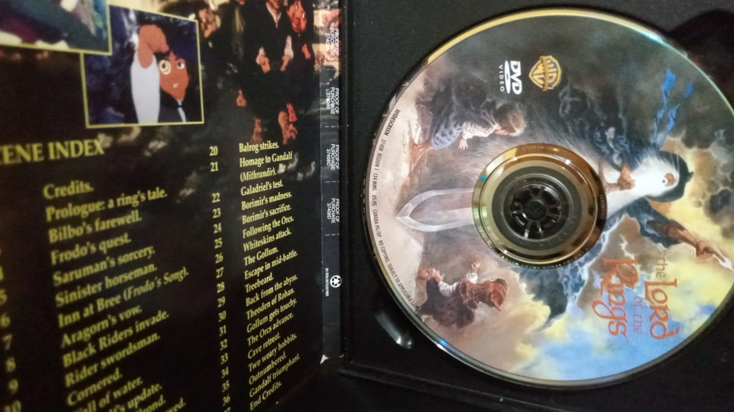 The Lord of the Rings Animated Dvd 1978 Widescreen. tienda de discos en méxico formato muerto