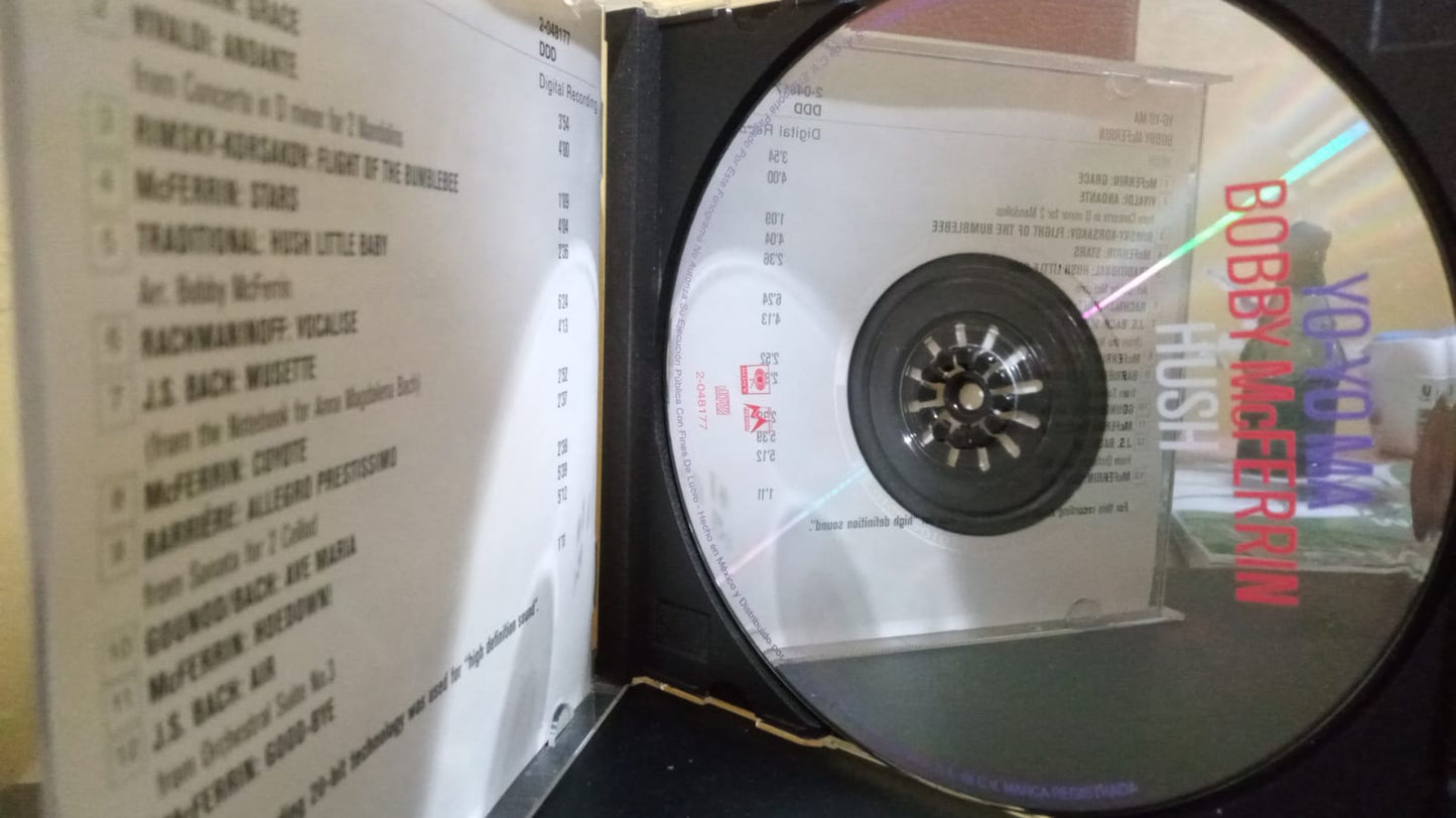 Yo-Yo Ma • Bobby McFerrin – Hush. CD. tienda de discos en méxico formato muerto