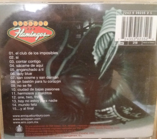 Bunbury – Flamingos (CD nacional) 🎸💿 tienda de discso en méxico formato muerto