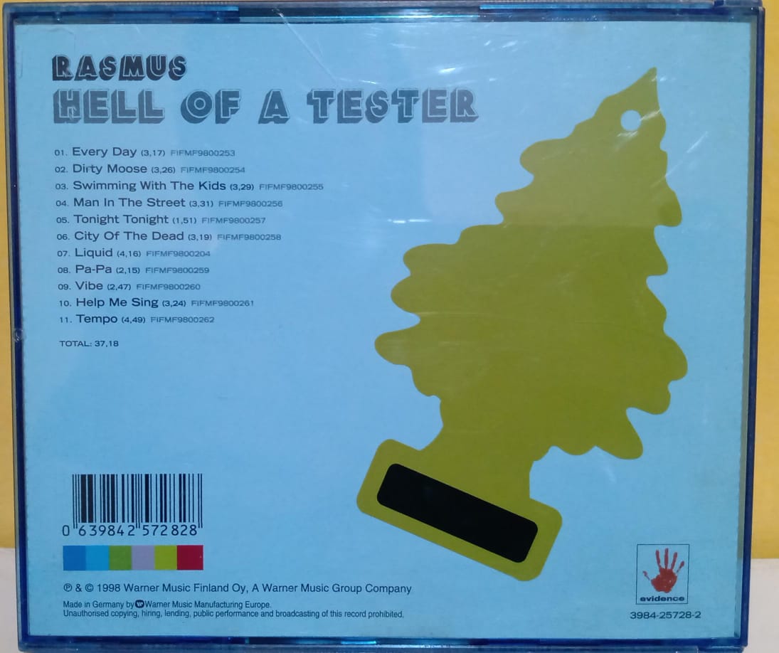Hell of a Tester de The Rasmus. Cd en buen estado. tienda de discos en méxico formato muerto