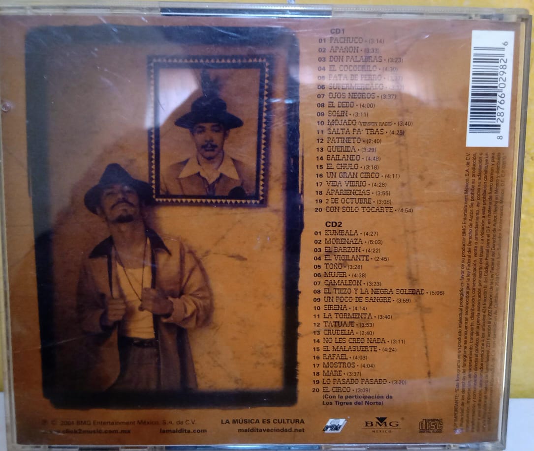 Maldita Vecindad Y Los Hijos Del Quinto Patio – El Tiempo Vive En La Memoria 1989-2004 (15 Años De Éxitos). tienda de discos en méxico formato muerto