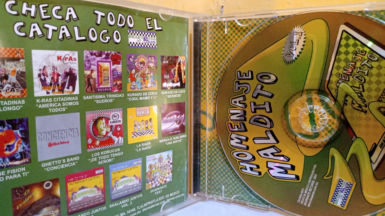 Varios – Homenaje Maldito Vol. 1. Cd en buen estado. tienda de discos en méxico formato muerto