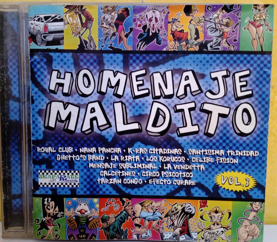Varios – Homenaje Maldito Vol. 3. Cd en buen estado. tienda de discos en méxico formato muerto