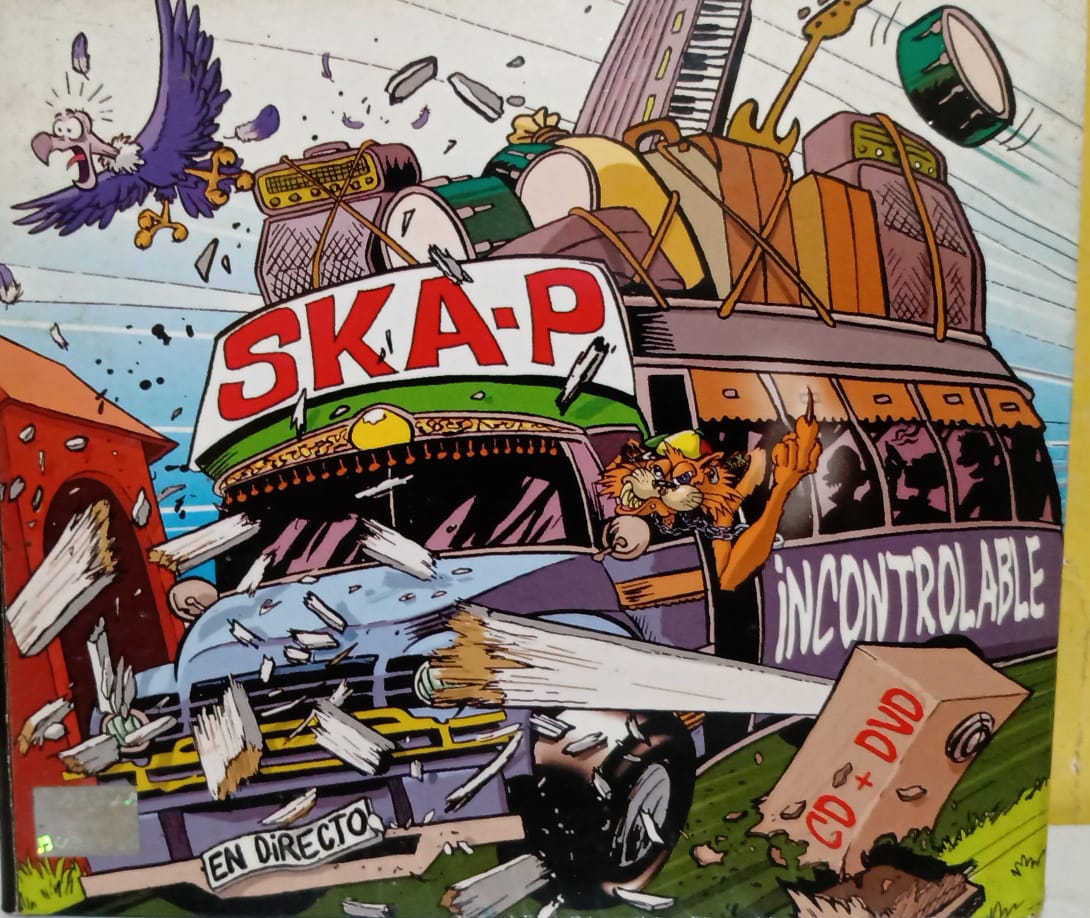 Ska-P – Incontrolable. En Directo. Cd, DVD en buen estado. tienda de discos en méxico formato muerto