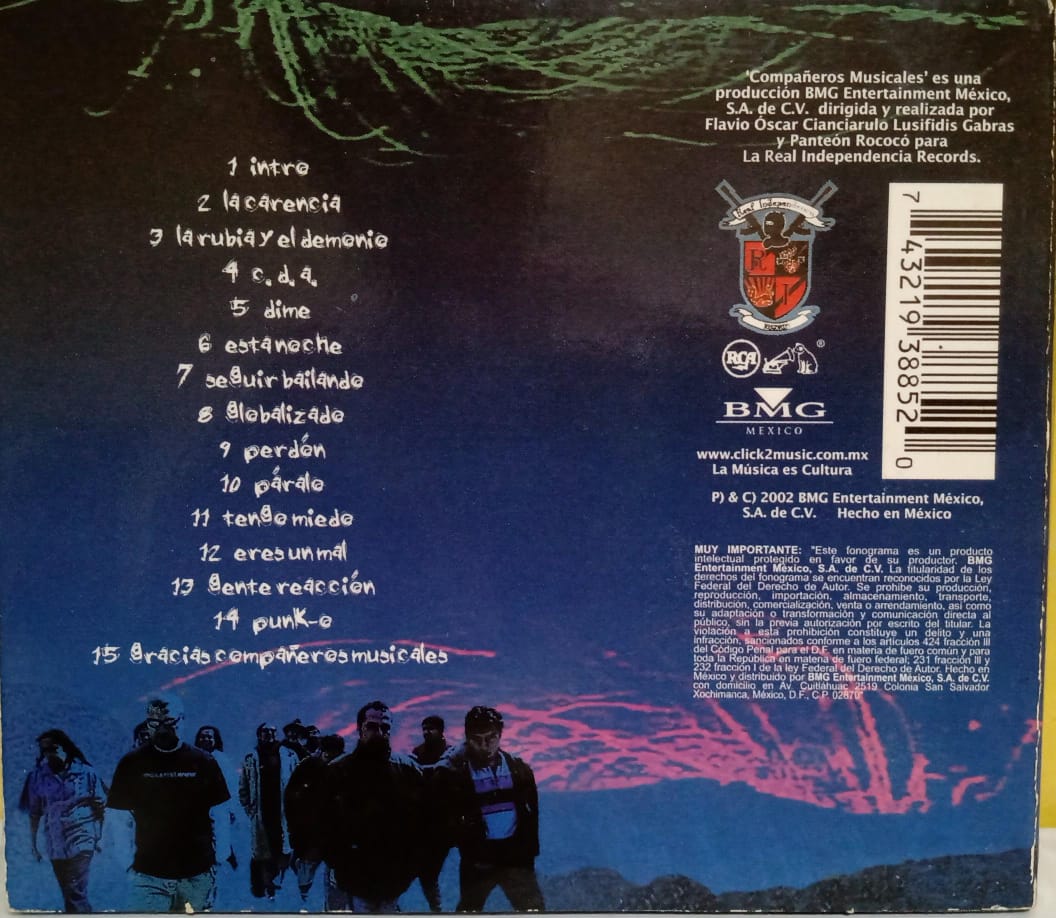 Panteón Rococó – Compañeros Musicales. Cd en buen estado. tienda de discos en méxico formato muerto