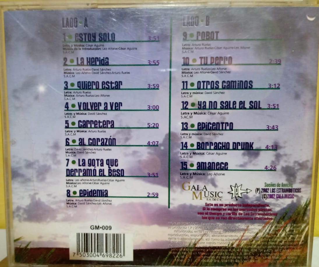 Los Estrambóticos – Sueños De Anoche. Cd en buen estado. tienda de discos en méxico formato muerto