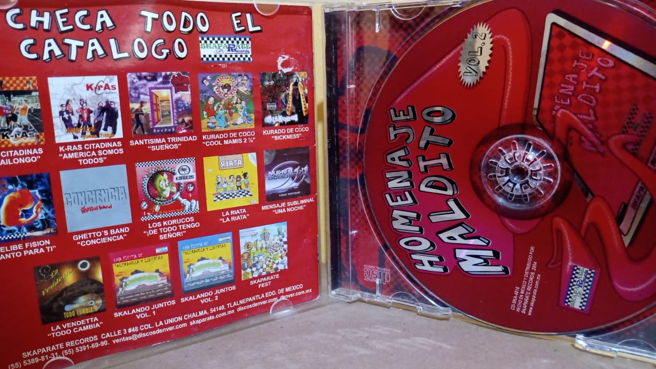 Varios – Homenaje Maldito Vol. 2. Cd en buen estado. tienda de discos en méxico formato muerto