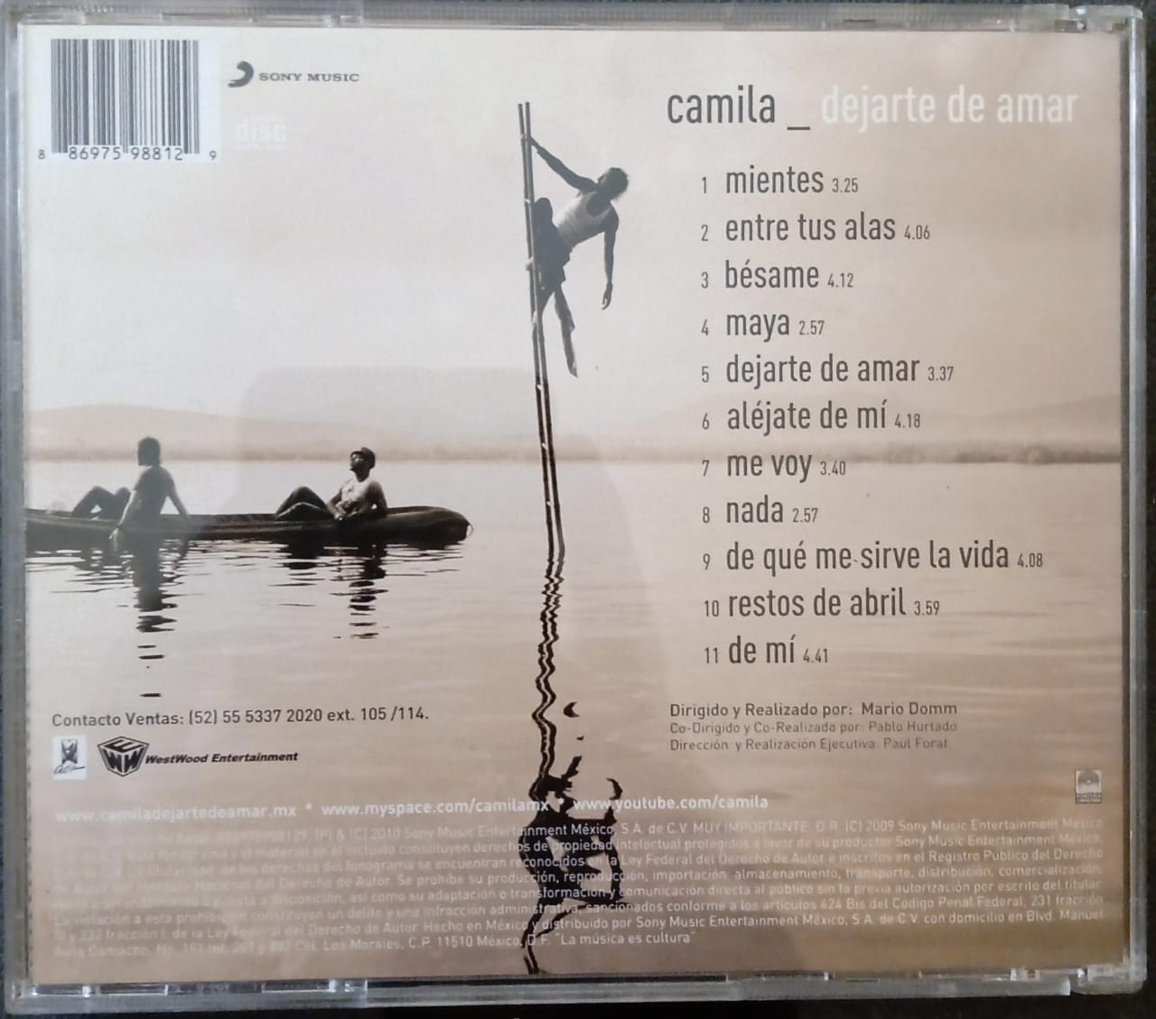 Camila – Dejarte De Amar. Cd en buen estado. tienda de discos en méxico formato muerto
