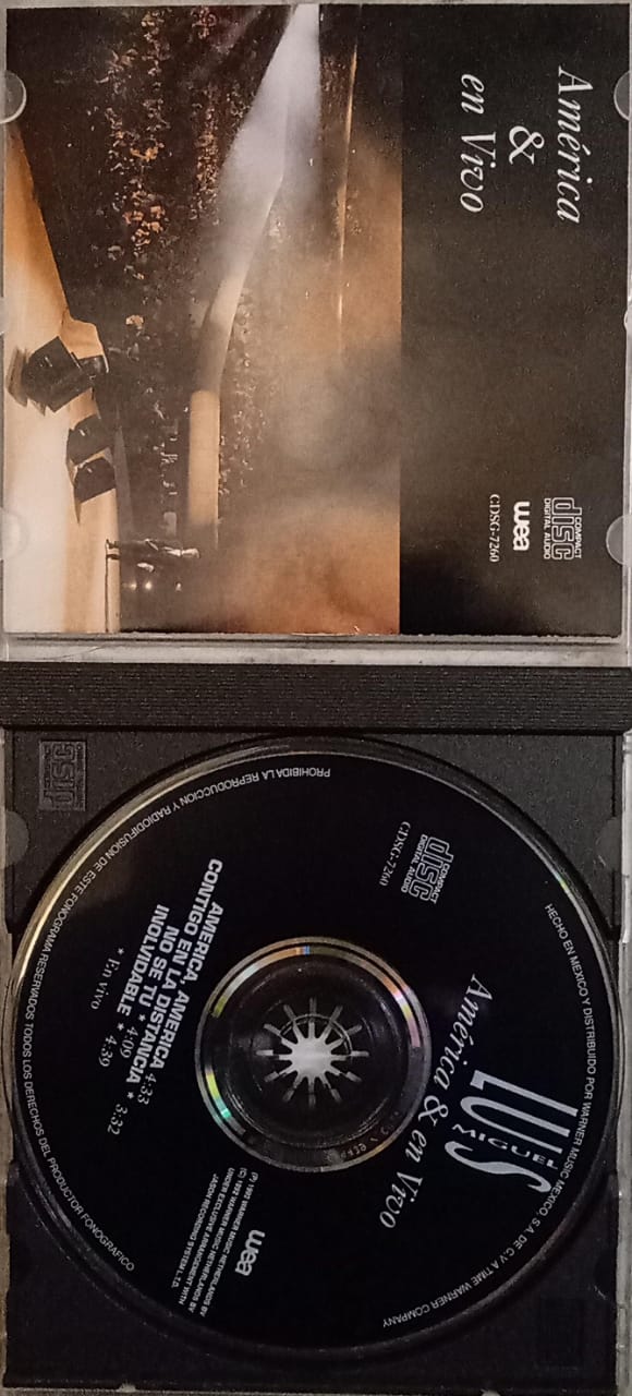 Luis Miguel – America & En Vivo. Cd en buen estado. tienda de discos en méxico formato muerto