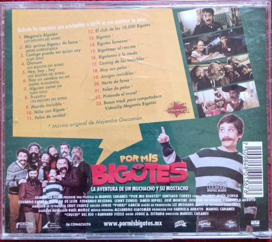 Música original de la película Por mis Bigotes. Cd en buen estado. tienda de discos en méxico formato muerto