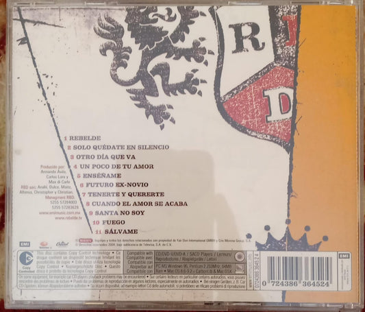 RBD – Rebelde. CD en buen estado. tienda de discos en méxico formato muerto