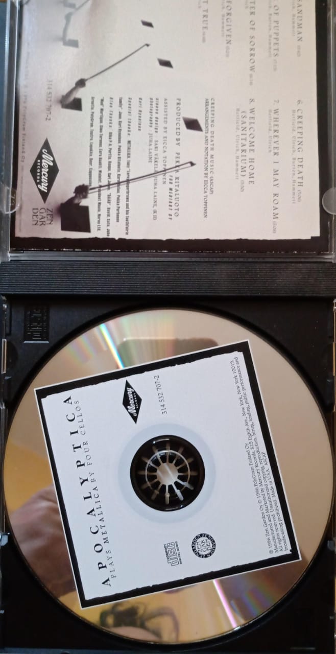 💿 Apocalyptica – Plays Metallica (CD importado). tienda de discos en méxico formato muerto