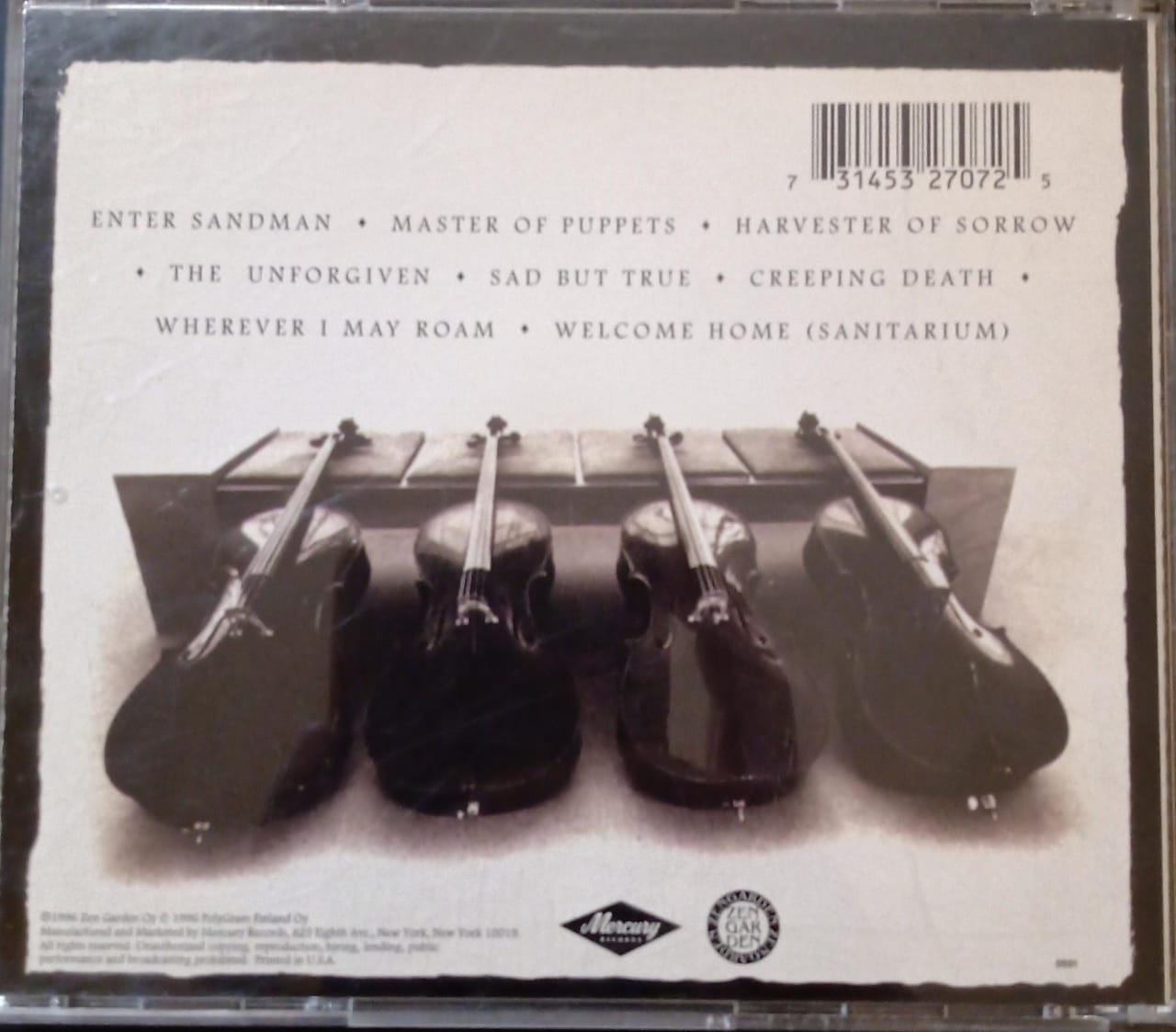 💿 Apocalyptica – Plays Metallica (CD importado). tienda de discos en méxico formato muerto
