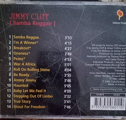 Jimmy Cliff – Samba Reggae. Cd importado. tienda de discos en méxico formato muerto
