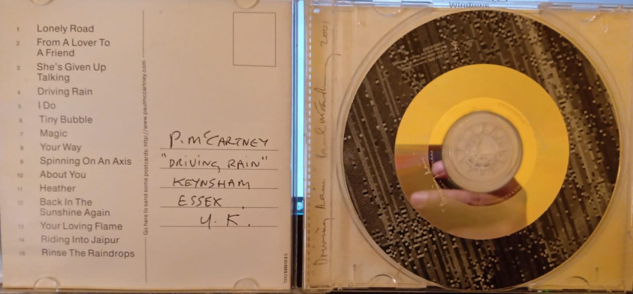 🌧️ Driving Rain de Paul McCartney. Cd en buen estado. tienda de discos en méxico formato muerto