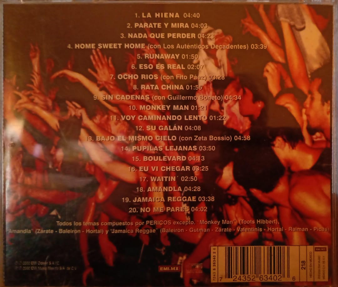 Los Pericos – 1000 Vivos. Cd en buen estado.