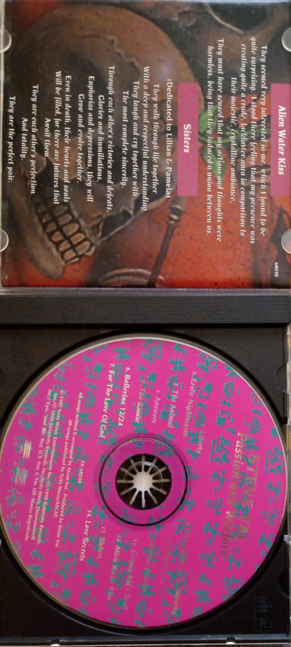 🔥 Steve Vai – Passion and Warfare (CD importado, SEMINUEVO) 🔥 tienda de discos en méxico formato muerto