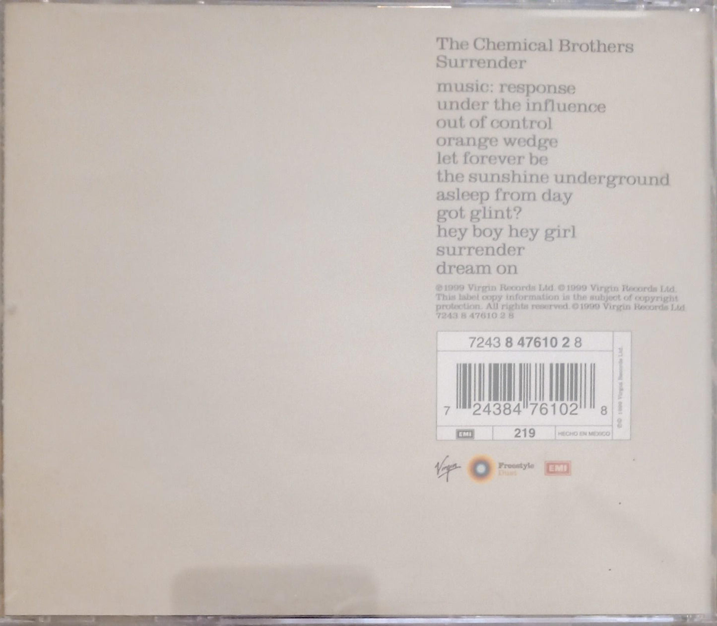 🔥 The Chemical Brothers – Surrender (CD nacional, NUEVO) 🔥 tienda de discos en méxico formato muerto