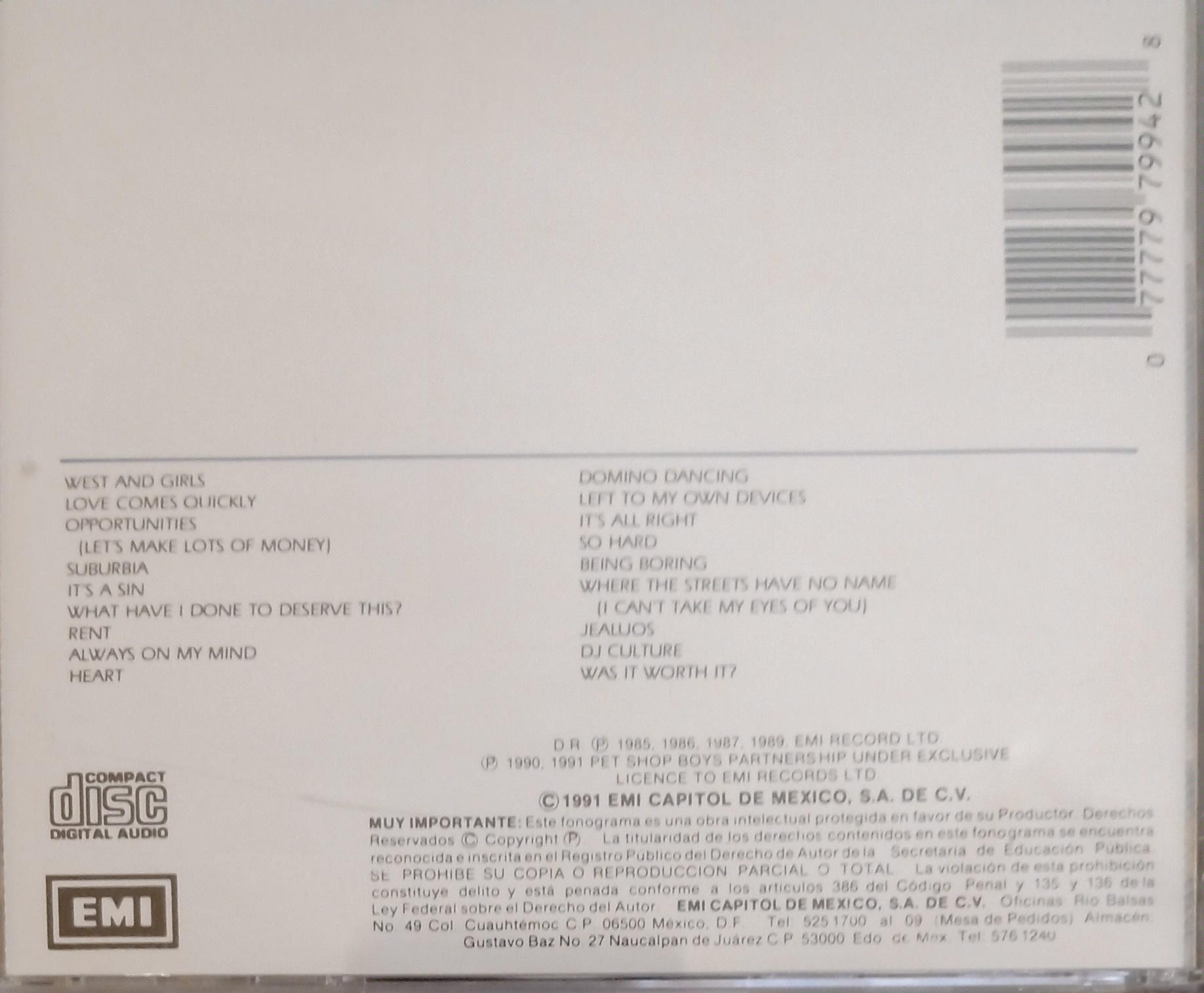 🔥 Pet Shop Boys – The Complete Singles Collection (CD nacional, NUEVO) 🔥 tienda de discos en méxico formato muerto
