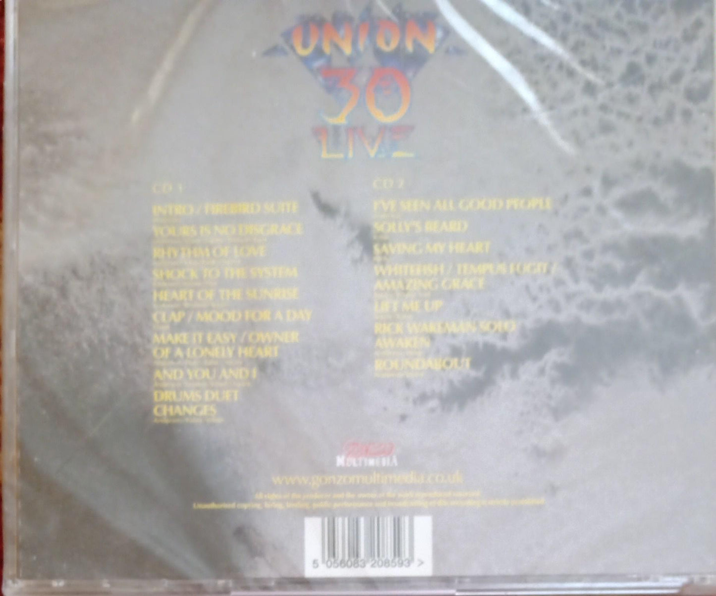 Yes – Union 30 Live: Alpine Valley Music Theatre Wisconsin July 26th 1991. Cd doble nuevo. tienda de discos en méxico formato muerto