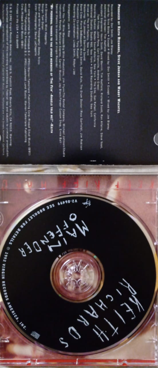 💿 Keith Richards – Main Offender (CD importado) 💿 tienda de discos en méxico formato muerto