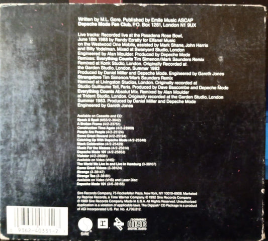 Depeche Mode – Everything Counts (Live). CD importado buen estado. tienda de discos en méxico formato muerto
