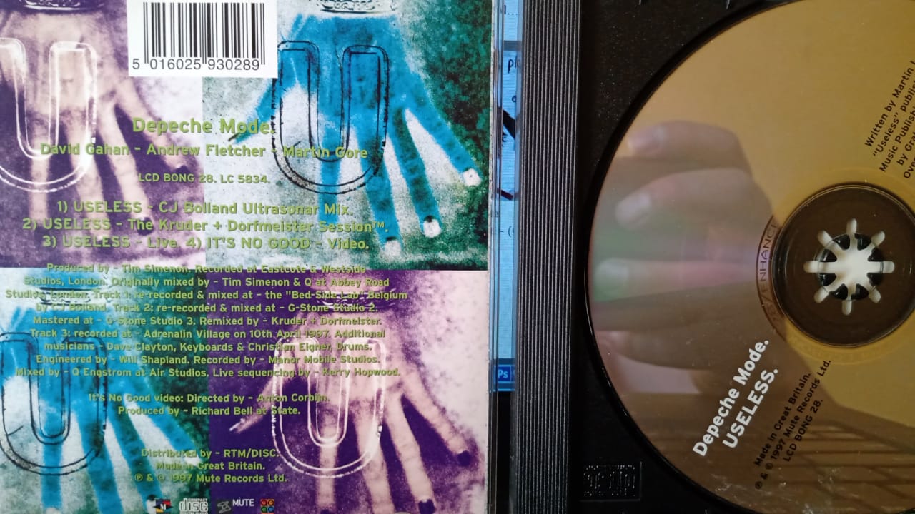 Depeche Mode – Useless. Cd importado en buen estado. tienda de discos en méxico formato muerto
