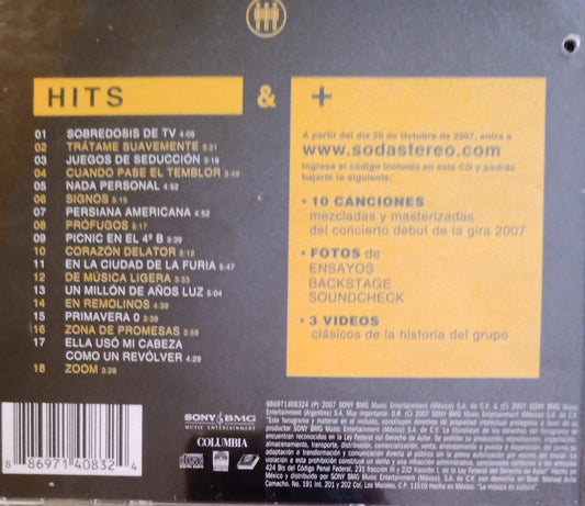 Soda Stereo – Me Veras Volver - Hits & +. Cd en buen estado.