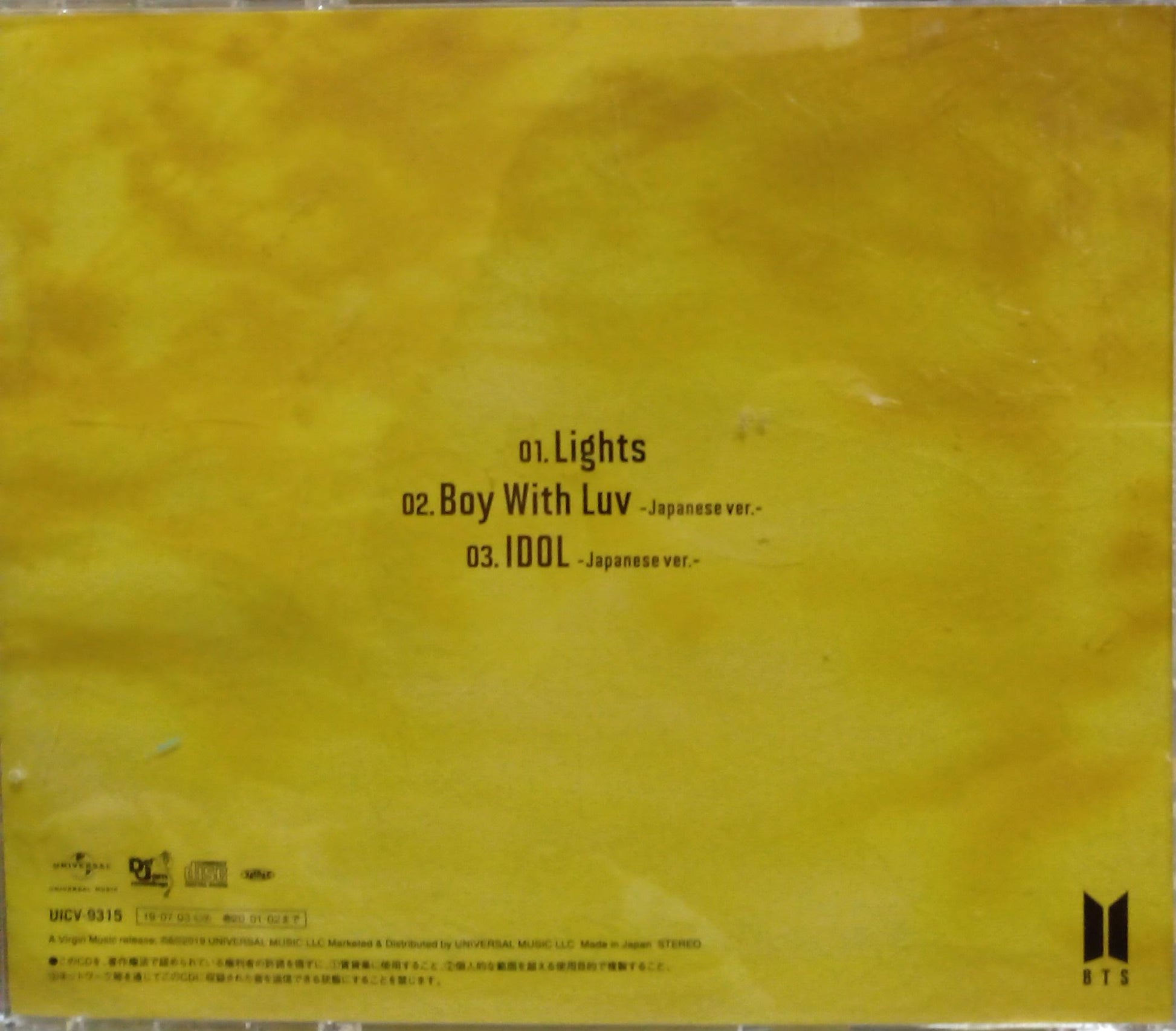 BTS – Lights / Boy With Luv. Cd importado excelente estado. tienda de discos en méxico formato muerto