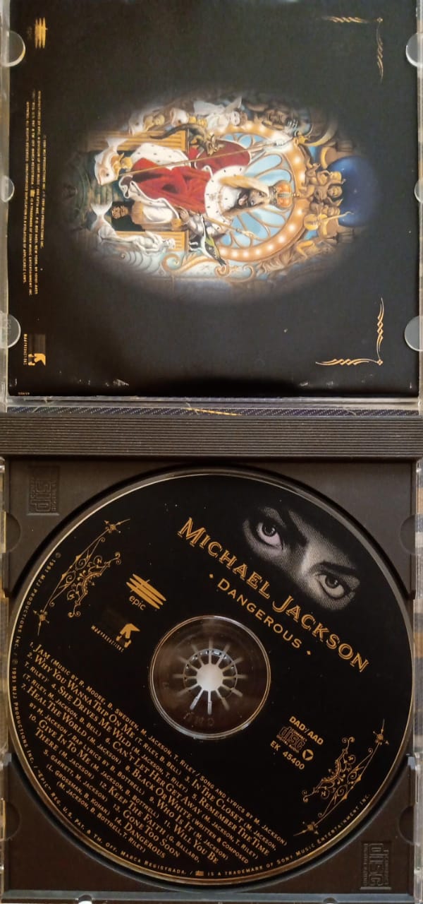 Dangerous de Michael Jackson. CD importado en buen estado 👑 tienda de discos en méxico formato muerto