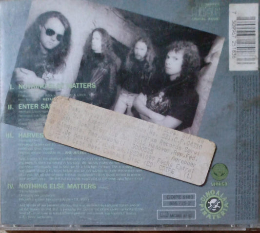 Metallica – Nothing Else Matters. Cd importado buen estado. tienda de discos en méxico formato muerto