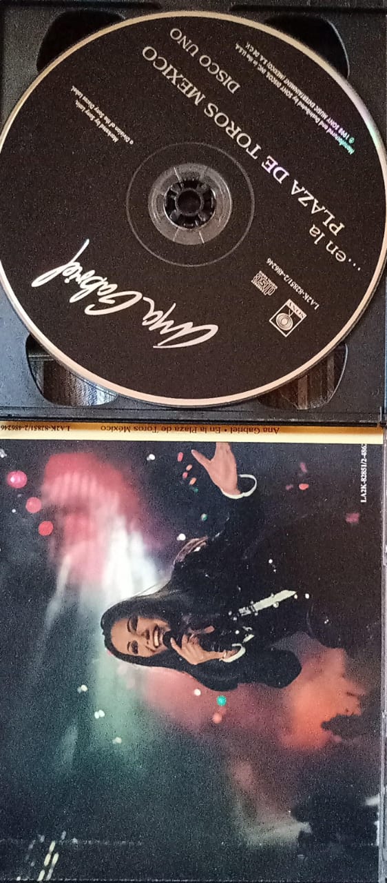 Ana Gabriel – En La Plaza De Toros México. Cd doble en buen estado. tienda de discso en méxico formato muerto