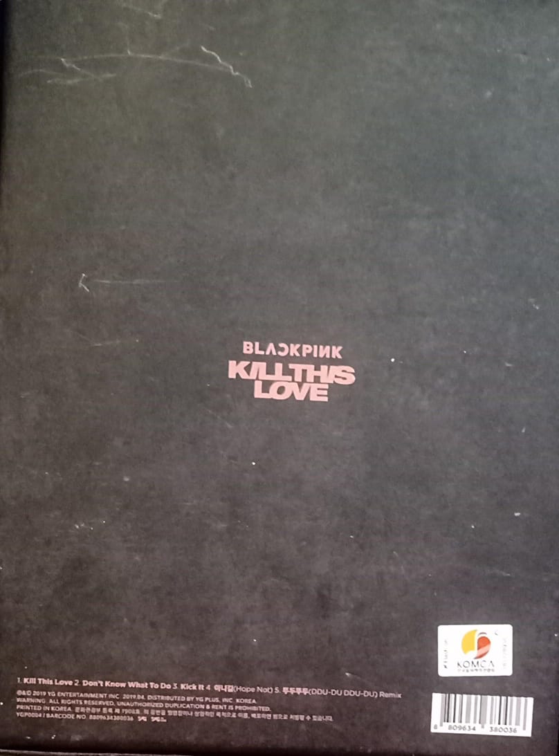 BLACKPINK-KILL THIS LOVE-BLACK Ver (輸入盤). Cd. Completo. formato muerto tienda de discos en méxico