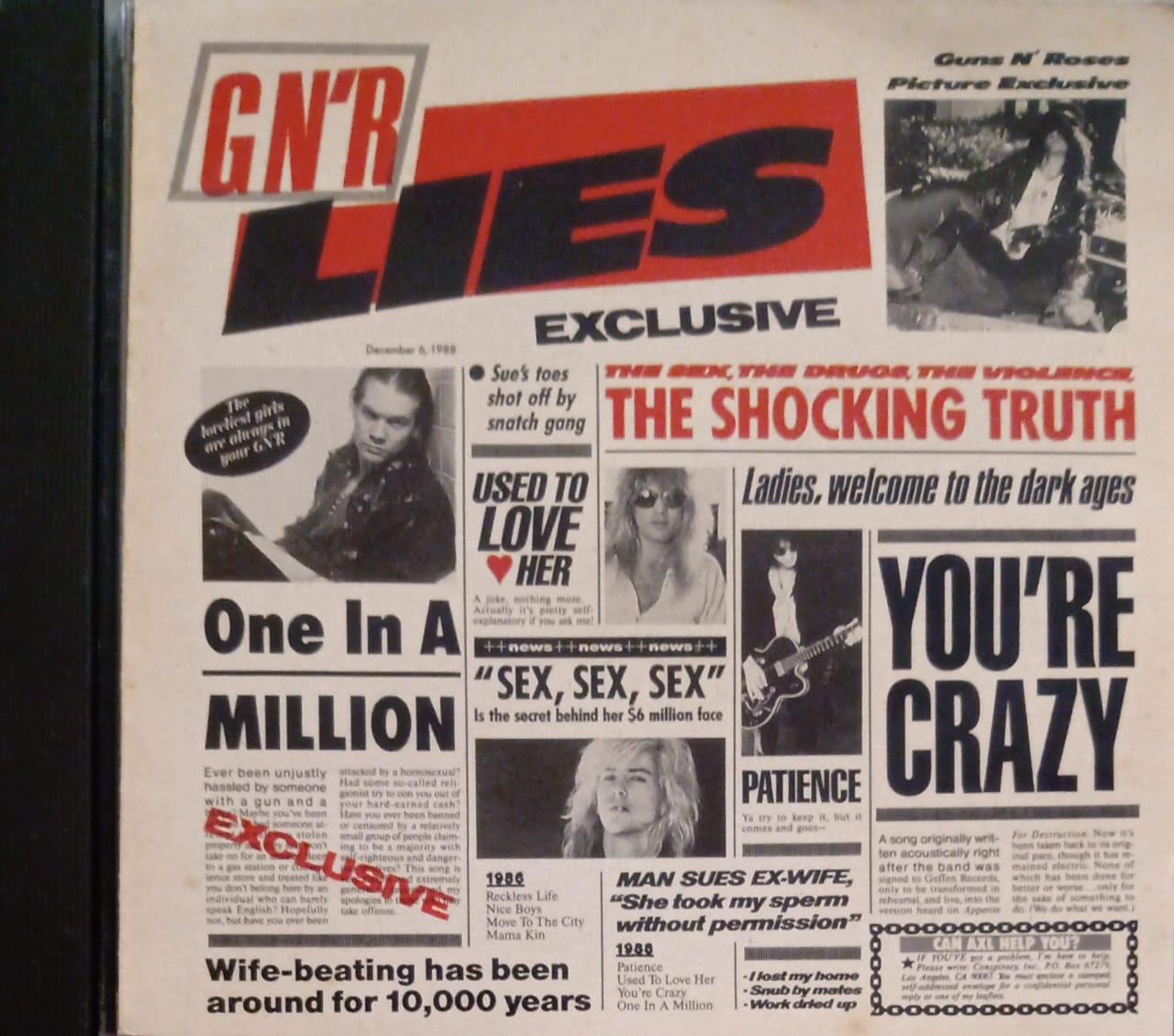 Guns N' Roses. G N' R Lies. Cd importado 1ra edición. tienda de discso en méxico formato muerto