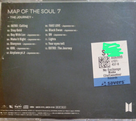 💜 BTS – MAP OF THE SOUL : 7 ~ THE JOURNEY ~ 💜. Cd importado buen estado. tienda de discos ne méxico formato muerto