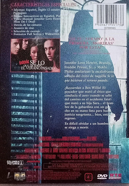 Todavia Se Lo Que Hicieron El Verano Pasado | Dvd. tienda de discos en méxico formato muerto