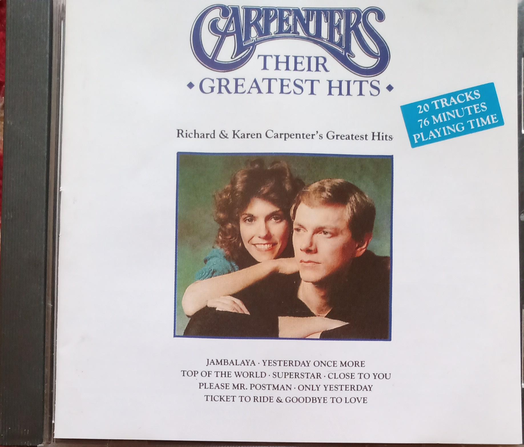Carpenters – Their Greatest Hits. Cd en buen estado. tienda de discos en méxico formato muerto