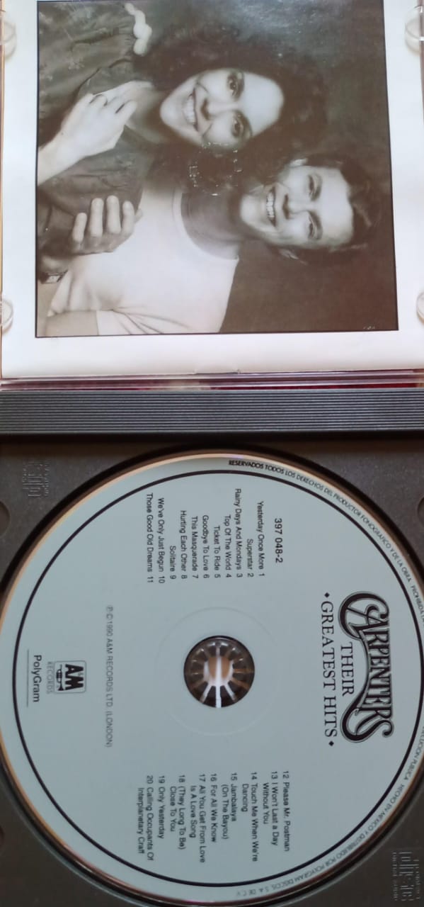 Carpenters – Their Greatest Hits. Cd en buen estado. tienda de discos en méxico formato muerto