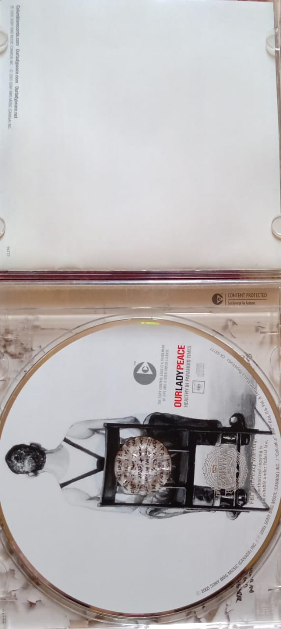 ⚡ Our Lady Peace – Healthy in Paranoid Times ⚡  CD importado en buen estado. tienda de discos en méxico formato muerto