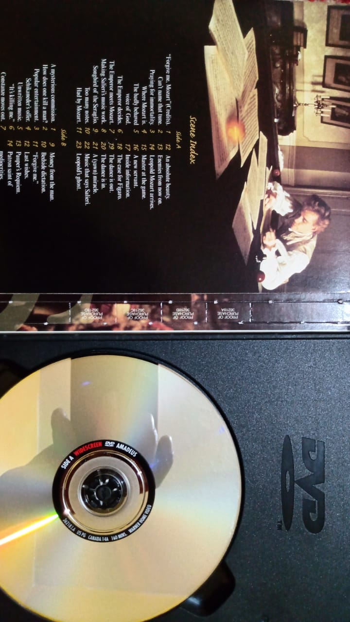 Amadeus. DVD en buen estado. tienda de discos en méxico formato muerto