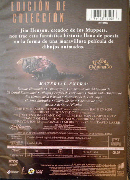 El Cristal Encantado. DVD. tienda de discso en méxico formato muerto