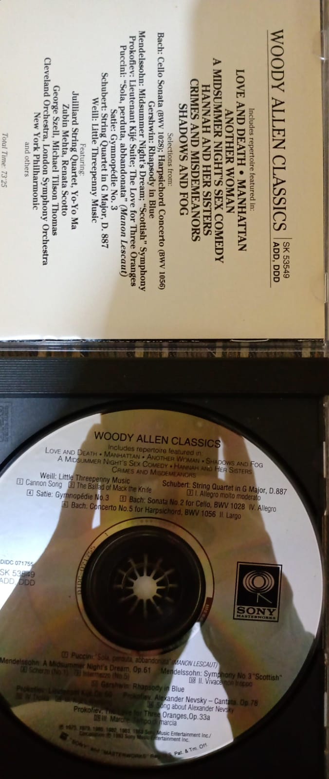 Various – Woody Allen Classics. Cd importado buen estado. tienda de discos en méxico formato muerto