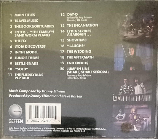 Danny Elfman – Beetlejuice (OST Soundtrack). Cd importado. ienda de discso en éxico formato muerto