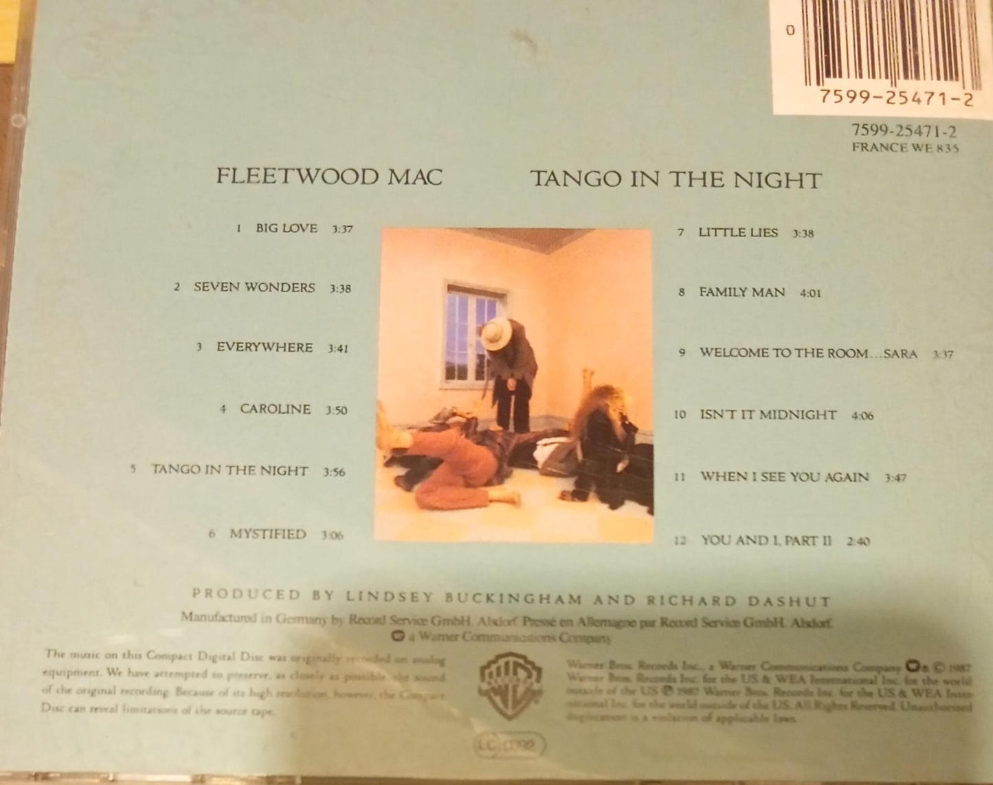  Fleetwood Mac – Tango in the Night (CD)  tienda de discos en méxico formato muerto
