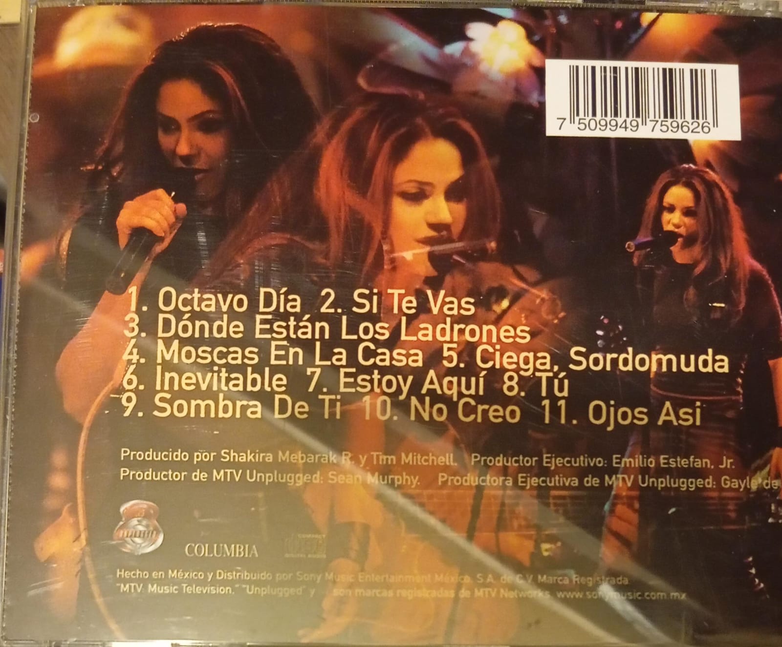 Shakira – MTV Unplugged. Cd. tienda de discos en méxico formato muerto