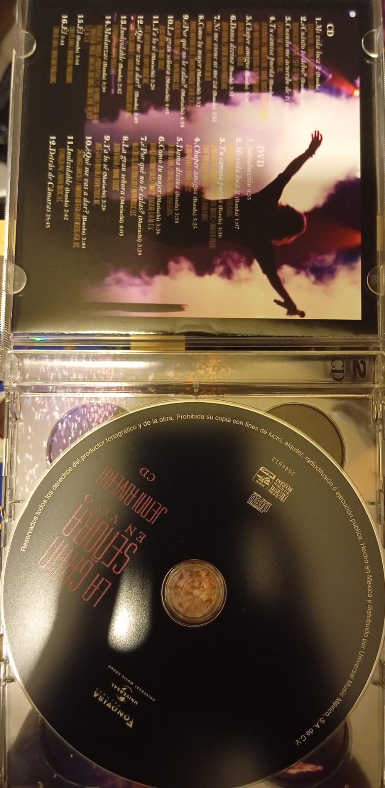Jenni Rivera – La Gran Señora En Vivo. Cd, DVD. tienda de discos en méxico formato muerto
