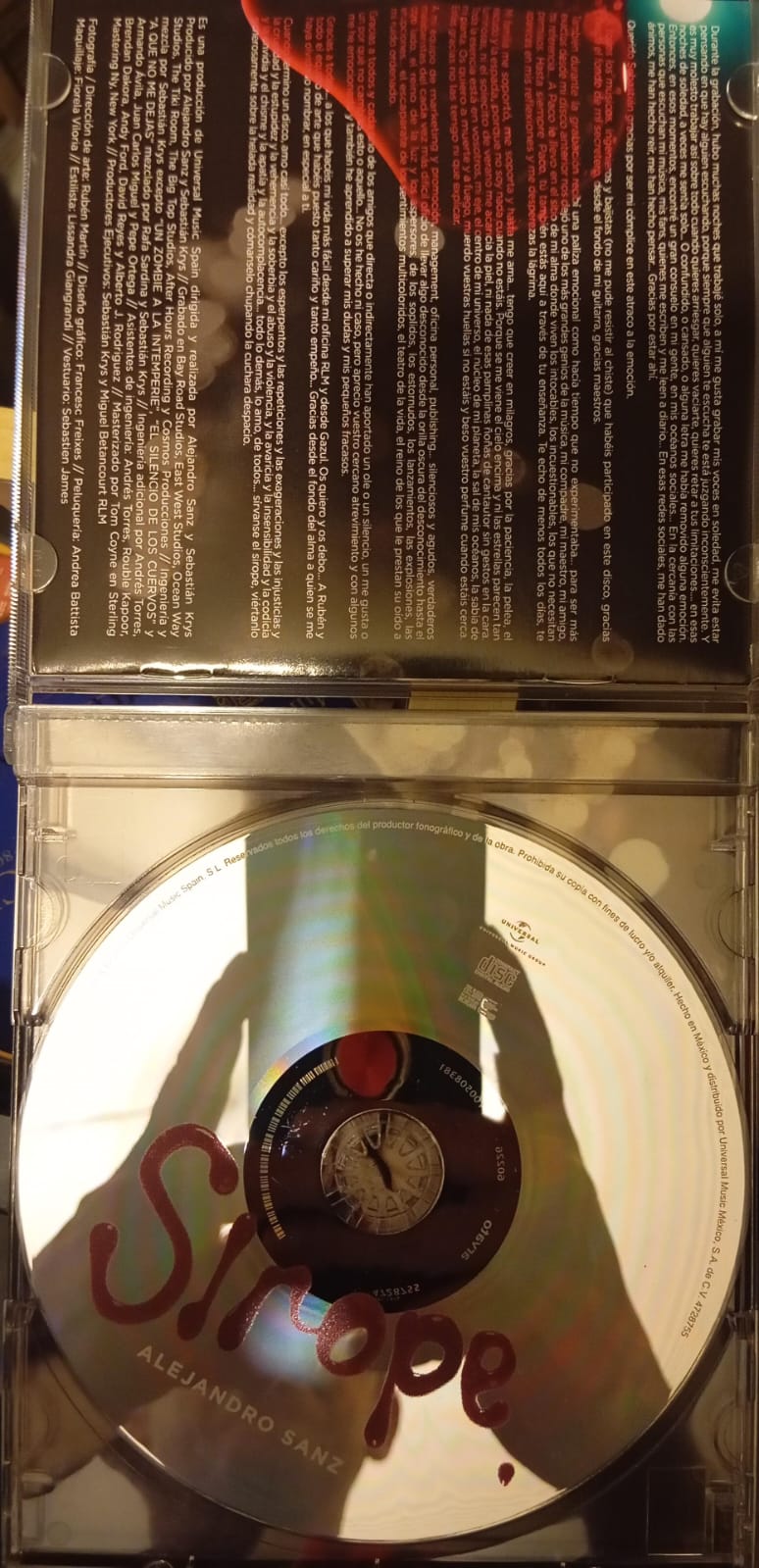 Alejandro Sanz – Sirope. Cd. tienda de discos en méxico formato muerto